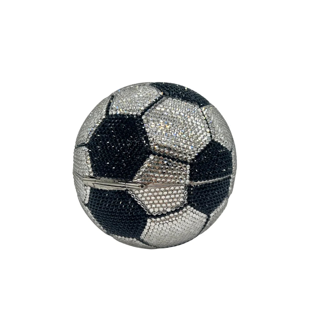 Soccer Ball Clutch, Hexagon-Pentagon Pattern Evening Bag for Women. OEM Custom Sports Theme Purse, Low MOQ Wholesale from Factor