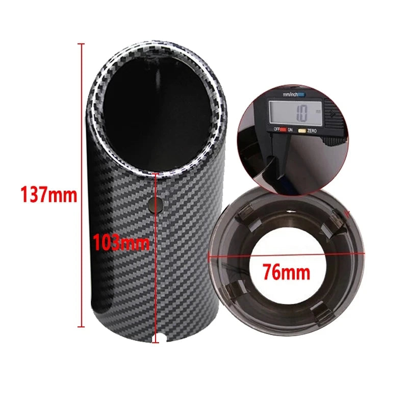 75mm Carbon Car Rear Exhaust Tail Pipe Muffler Throat 3 Colors For BMW 3-serier F30 F31 F32 5-serier F10 F11 F18 520i 523i 525