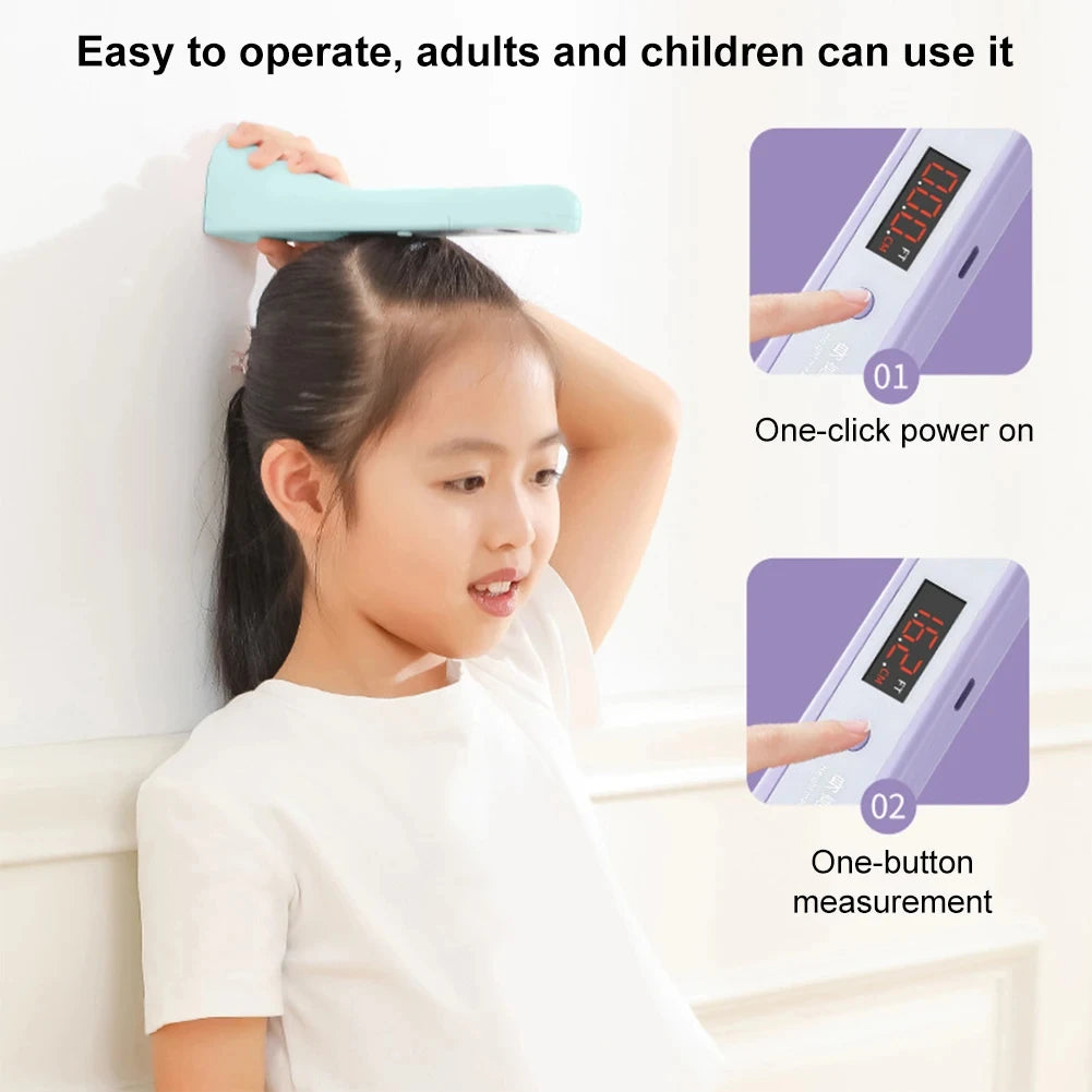 Ultrasonic Height Measurement Meter LED Display Height Measuring Stadiometer Electronic Height Ruler for Measuring Body Height