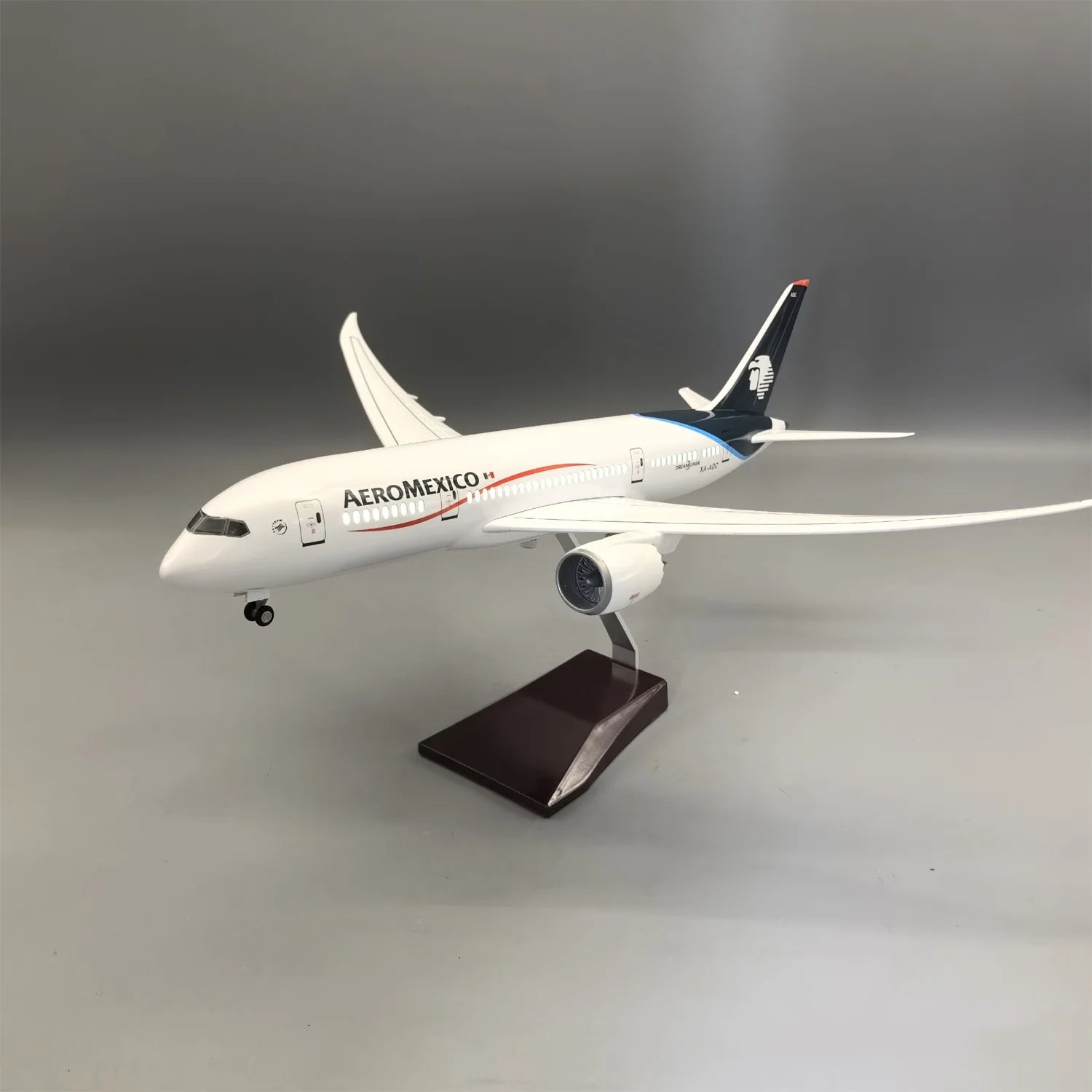 AEROMEXICO B787-8 Airplane Model Boys Toys 43CM Scale Aircraft Flight Machine Model Adults Fun Collected Gift By Aviation Displa