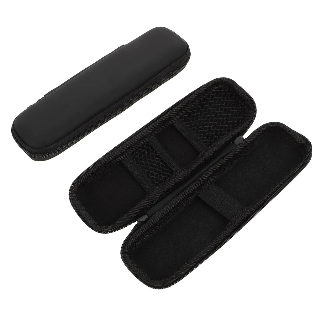 2Pcs Black Electric Toothbrush Protective Cases Eva PU Material Portable Travel Toothbrush Holder Storage Box Shockproof