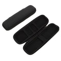 2Pcs Black Electric Toothbrush Protective Cases Eva PU Material Portable Travel Toothbrush Holder Storage Box Shockproof