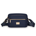 Portable Commuter Small Square Shoulder Bag Multi-layer Storage Business Bag Simple and Durable Oxford Cloth Crossbody Bag