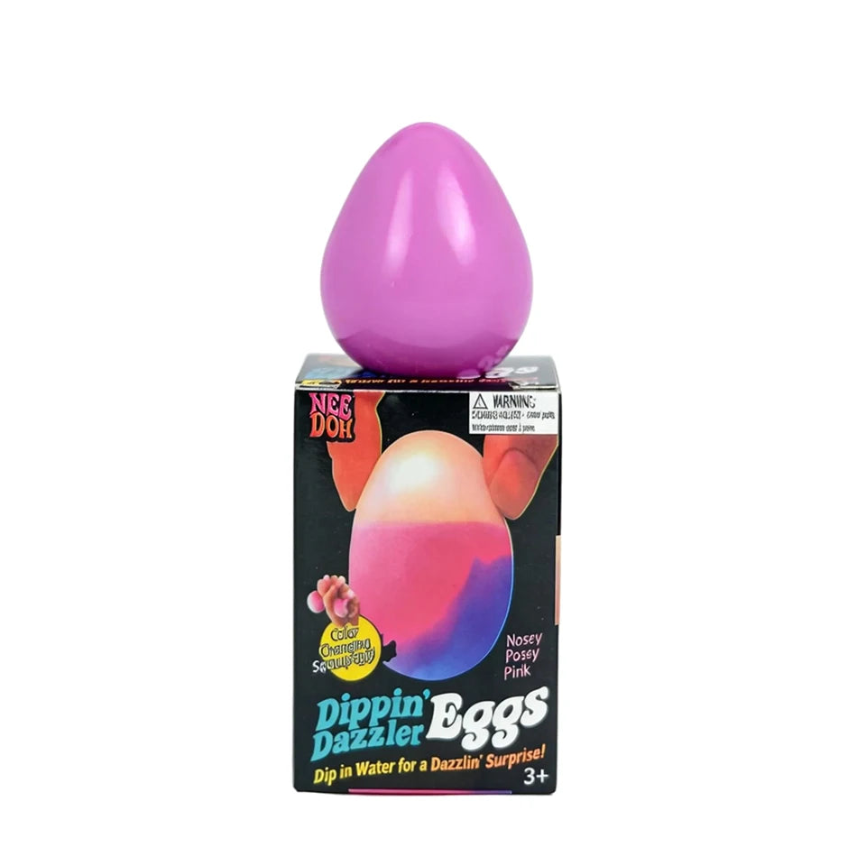 Needoh Cubo Sensorial Antiestrés Suave y Glutinoso Relleno de Gel, Bola Elástica, Caja Sorpresa de Hielo Suave, Rebote Lento
