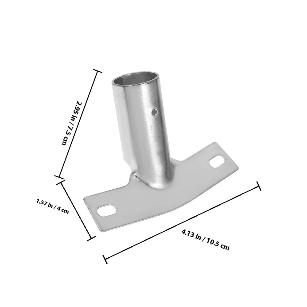 2pcs Broom Handle Bracket Floor Brush Accessories Metal Push Broom Handle Replacement For Extension Poles Telescoping Rod