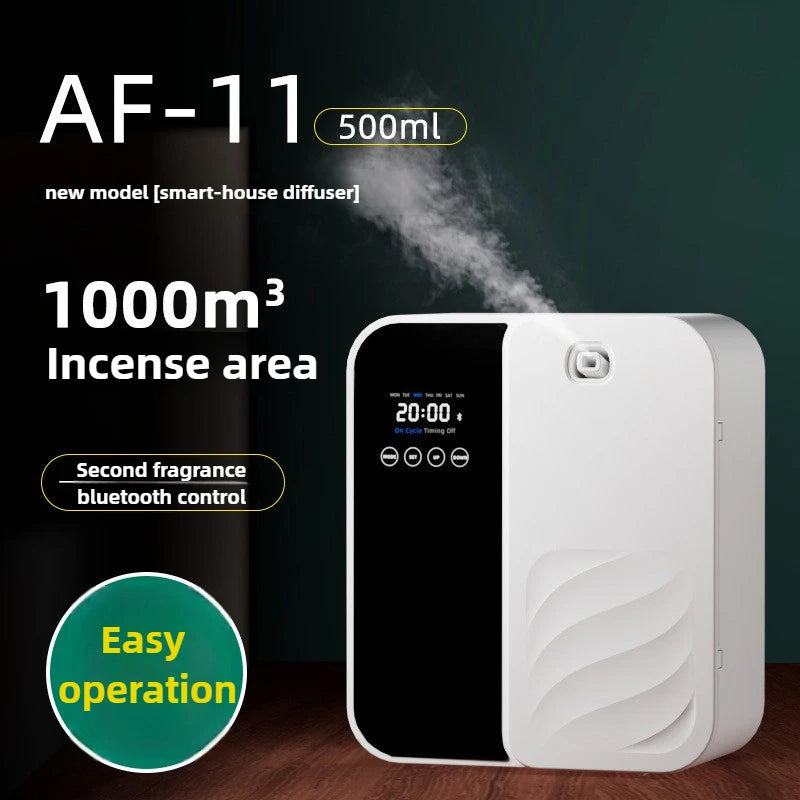 500ml Smart Aroma Diffuser - Bluetooth, Auto Spray, 1000m³ Coverage & Odor Elimination for Home/Commercial (Hotel/Bar/Spa)