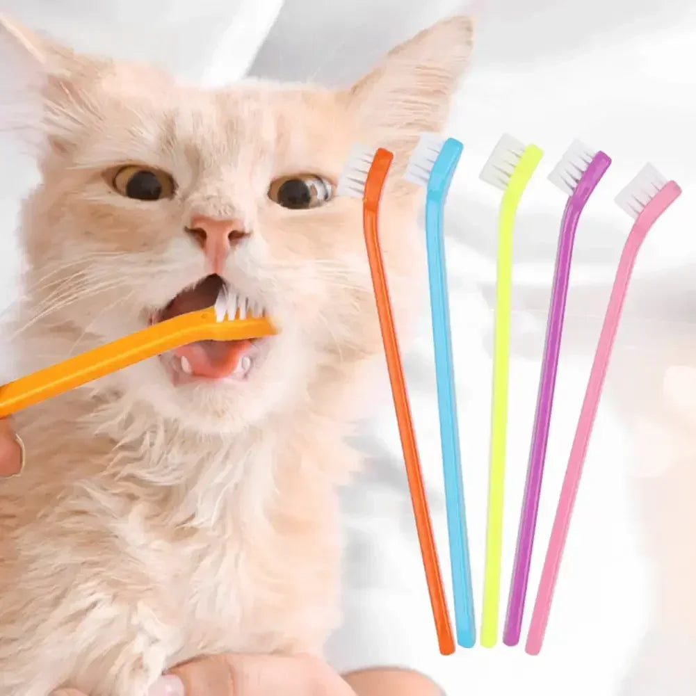 Dog Toothbrush Cat Tooth Multi-angle Cleaning Tool Massage Care Tooth Finger Brush for Dog Cat Pet Grooming Supplies