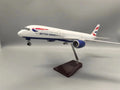 New 47cm Airplane Model A350 British Airlines 1:142 Scale Plane ABS Plastic Model With Lights Landing Gear Souvenirs Decoration