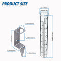 2 In1 Mounting Rack with Rain Gauge Garden Water Ground Rain Measurement Tool Garden Agricultural Inspection Accessories