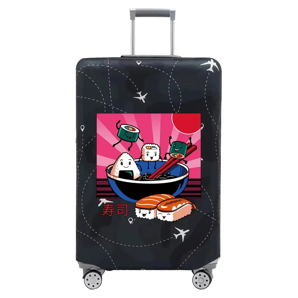Baggage Covers Travel Luggage Protective Cover Stretch Dust Suitcase Covers Cartoon Print Series for18-32inch Travel Accessories
