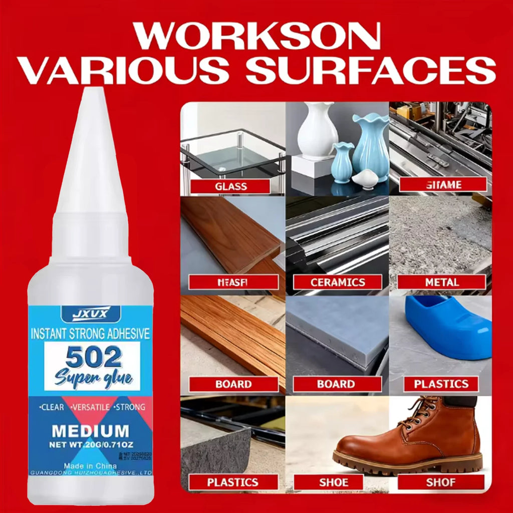 5PCS 502 Super Adhesive Multi Functional Adhesive, Used for Metal, Plastic, Daily Maintenance, DIY, and Small-Scale Process Repa