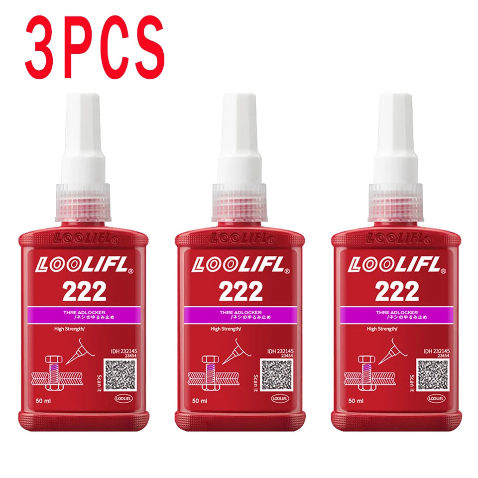 222 Loctite Thread Locking Adhesive for Screws And Bolts Rust And Leak Proof for Mechanical Maintenance And DIY Projects