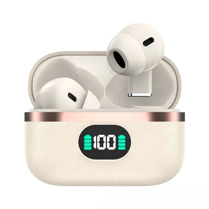 Wireless Earbuds Bluetooth Bone Conduction Earphones Ear Clip Design Touch Control Led Sports Headsets With Mic Headphones