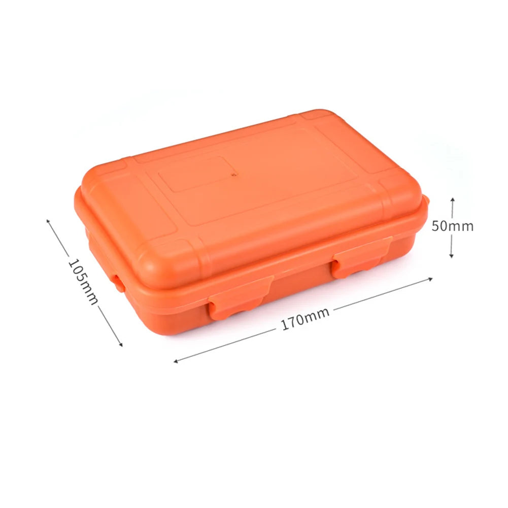 Plastic Outdoor Camping Survival Container Storage Case Box Bag Shockproof Waterproof Case Sealed Box Wild Survival Storage Box