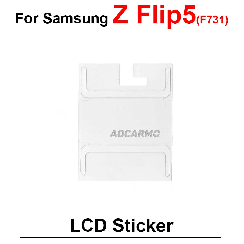 For Samsung Galaxy Z Flip 5 F731 Flip5 Rear + LCD Sticker Back Cover Adhesive Tape Glue