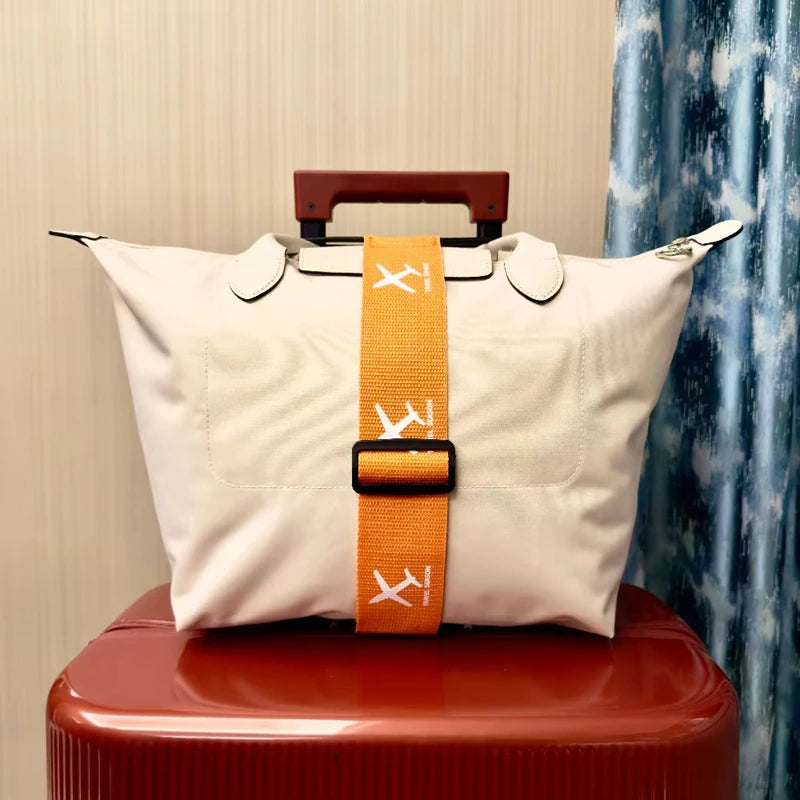 Aircraft Printed Nylon Luggage Fixed Strap With One Pack