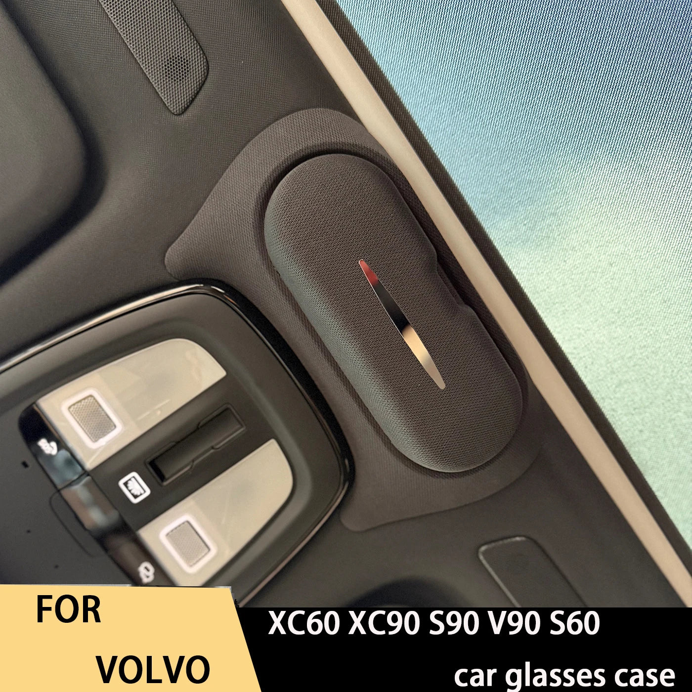 For 18-26 models of Volvo XC60 XC90 S90 V90 S60 car glasses case, glasses clip storage box special
