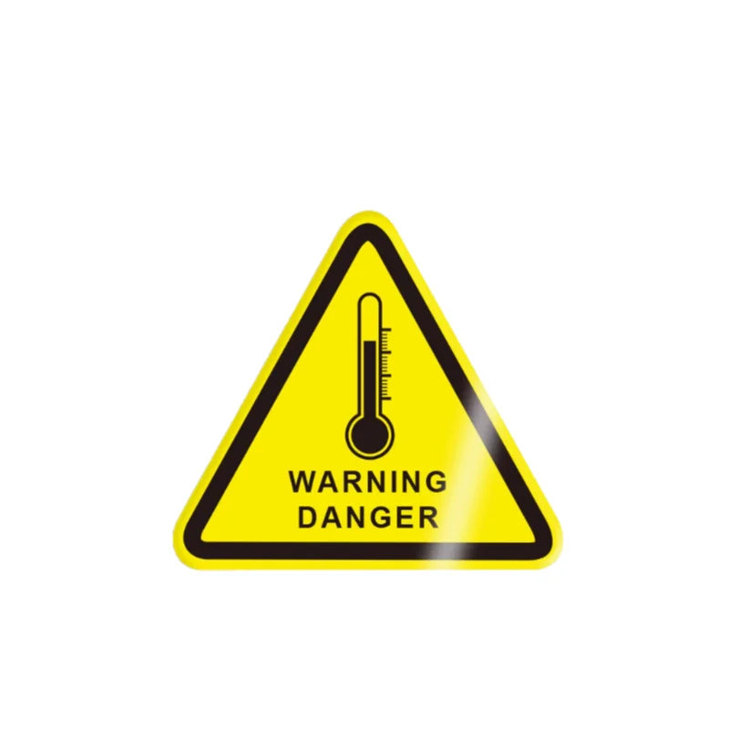 10Pcs 50X50Mm Safety Warning Signs, Workshop Production Safety Warning Signs, Hazard Warning Signs