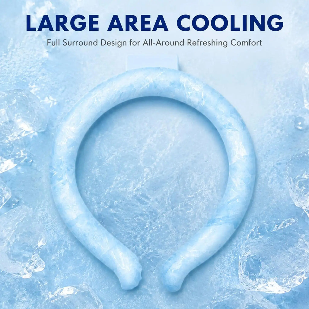 Outdoor Summer Neck Cooling Tube Wraps Ice Ring Neck Cooler Reusable Cooling Tool For Camping Hiking Cycling Running Fishing