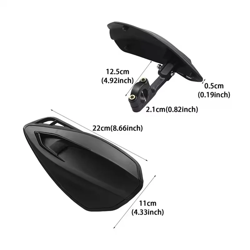 Anti-Fall Motorcycle Handle Guards 1 Pair Wind Deflector Hand Cover Handle Grip Guards
