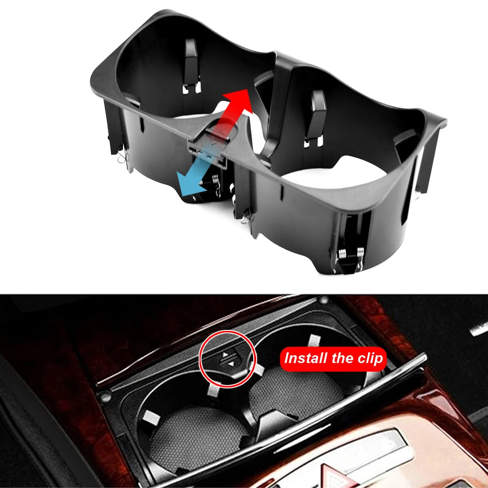 A2218130014 Cup Drinks Holders and Armrest Tray Coin Box For Mercedes-Benz S300 S350 W221 V221 CL 2009 2010 2011 2012 2013-2015