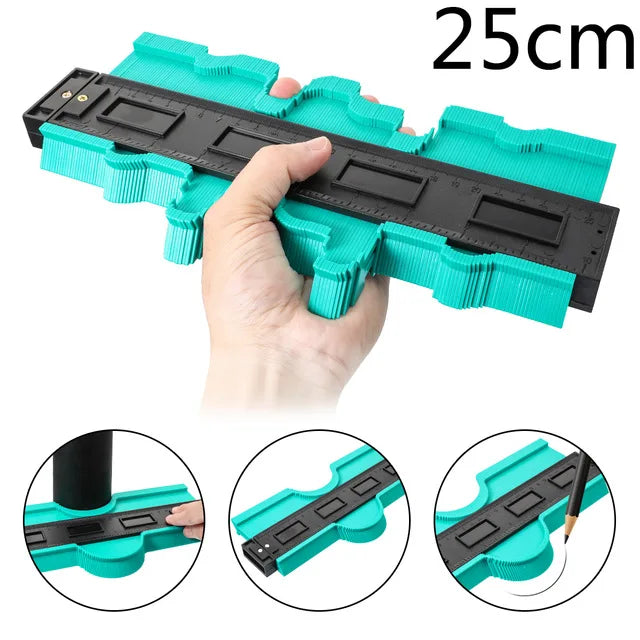 Onnfang Newest Contour Gauge  Multifunctional Plastic Profile Copy Contour Gauges Standard measuring instrument General Tools
