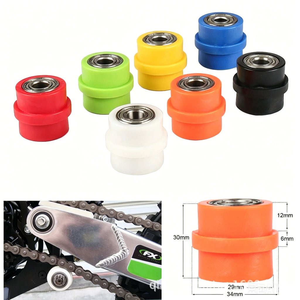 8/10mm Drive Chain Roller Pulley Wheel Slider Tensioner Wheel Guide For Enduro Motorcycle Motocross PIT Dirt Bike ATV CRF CR XR