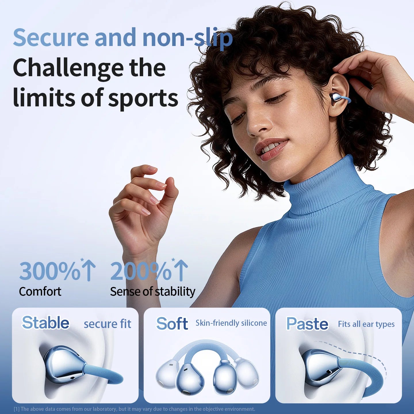 Jabra M169 Wireless Bluetooth 6.0 Headset Long Battery Life Sports Ear Clip Earphones HIFI Stereo Noise Cancelling Headphones