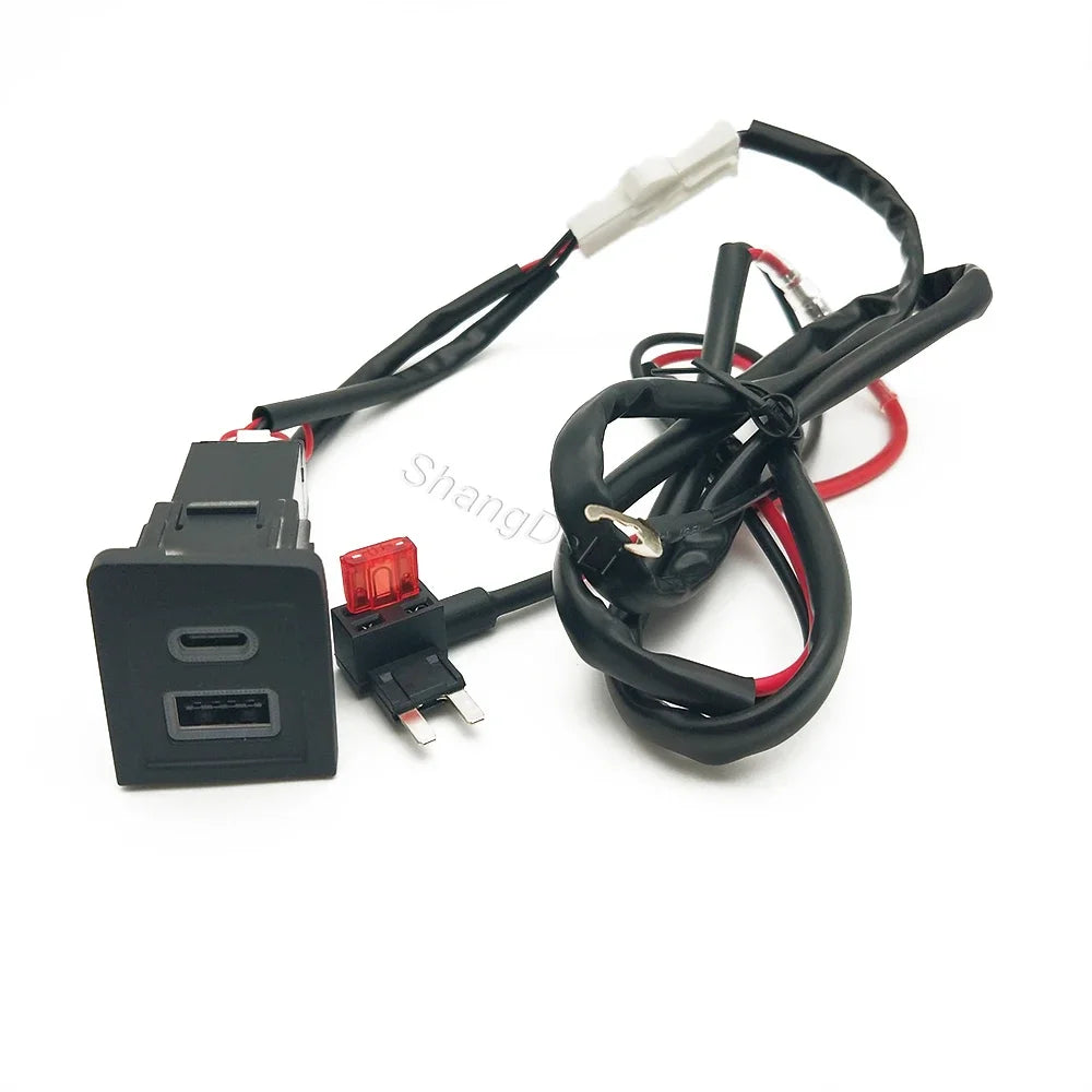 Fit For Volkswagen Multivan T5 2003-2009 Car Charger Phone Charge USB Port Charger PD QC3.0 Car Charger Outlet Adapter