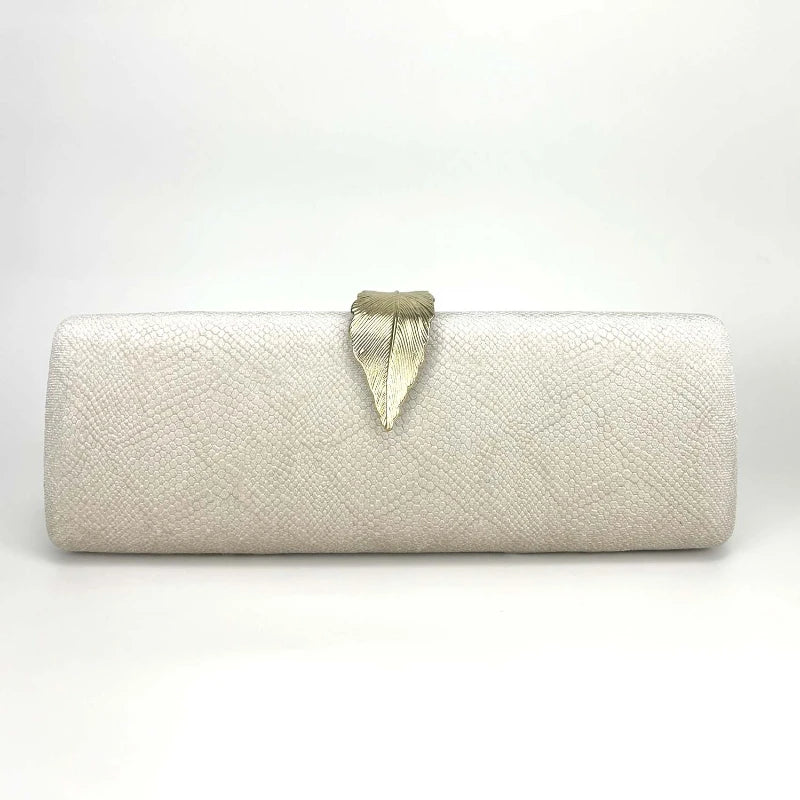 Elegant Ladies' Purple Evenin Clutch Luxury Emerald Serpentine Purse Vintage Leaf Buckle Velvet Wedding Party Dress Handbag