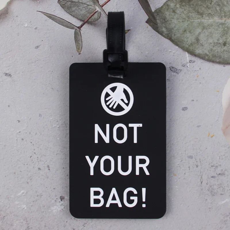 1pc Cartoon Animal PVC Luggage Tag Women Men Holiday Travel Accessories Suitcase Tags Name ID Address Lable Travel Luggage Tags