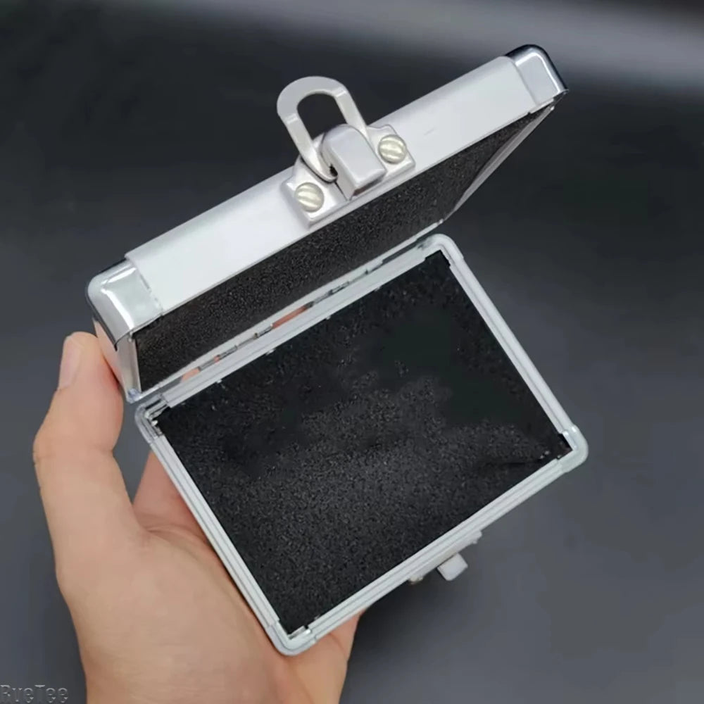 Small Tool Box Portable Mini Storage Case Aluminum Alloy ToolBox Mini Tool Box Hard Case Organizer Pelican Case Shockproof Box