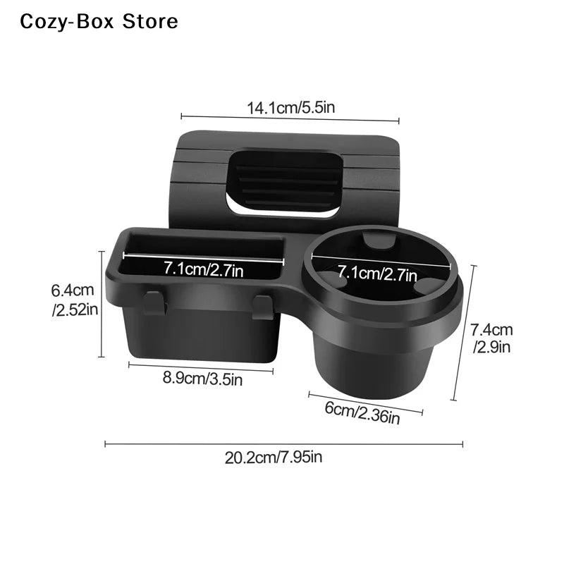 [ZY]Car Cup Stand Phone Holder Mount Tray Side Door Window Storage  Pocket Hanging Storage Rack With Auto Interior Accessories