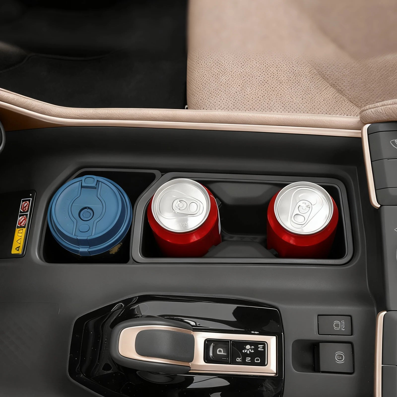 for Toyota Grand Highlander 2024-2025 Central Console Water Cup Holder Car Interior Accessories Drinks Holder Storage Case 2pcs