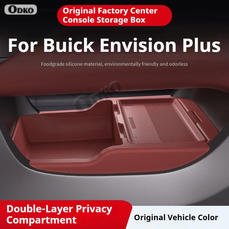 For Envision Plus Silicone Storage Box  Center Console under Layer Modification Special Car Interior Accessories Organizer