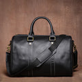 Retro Genuine Leather Fitness Bag Men Women Travel Handbag Short Trip Business Bag Slant Crossbody Bag Mad  Leather