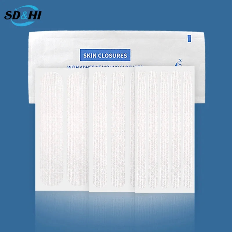 Wound Skin Closure Strips Postpartum Wound Repair Cosmetic Surgery Steri Strip Adhesive Medical Suture Free Surgical Tape