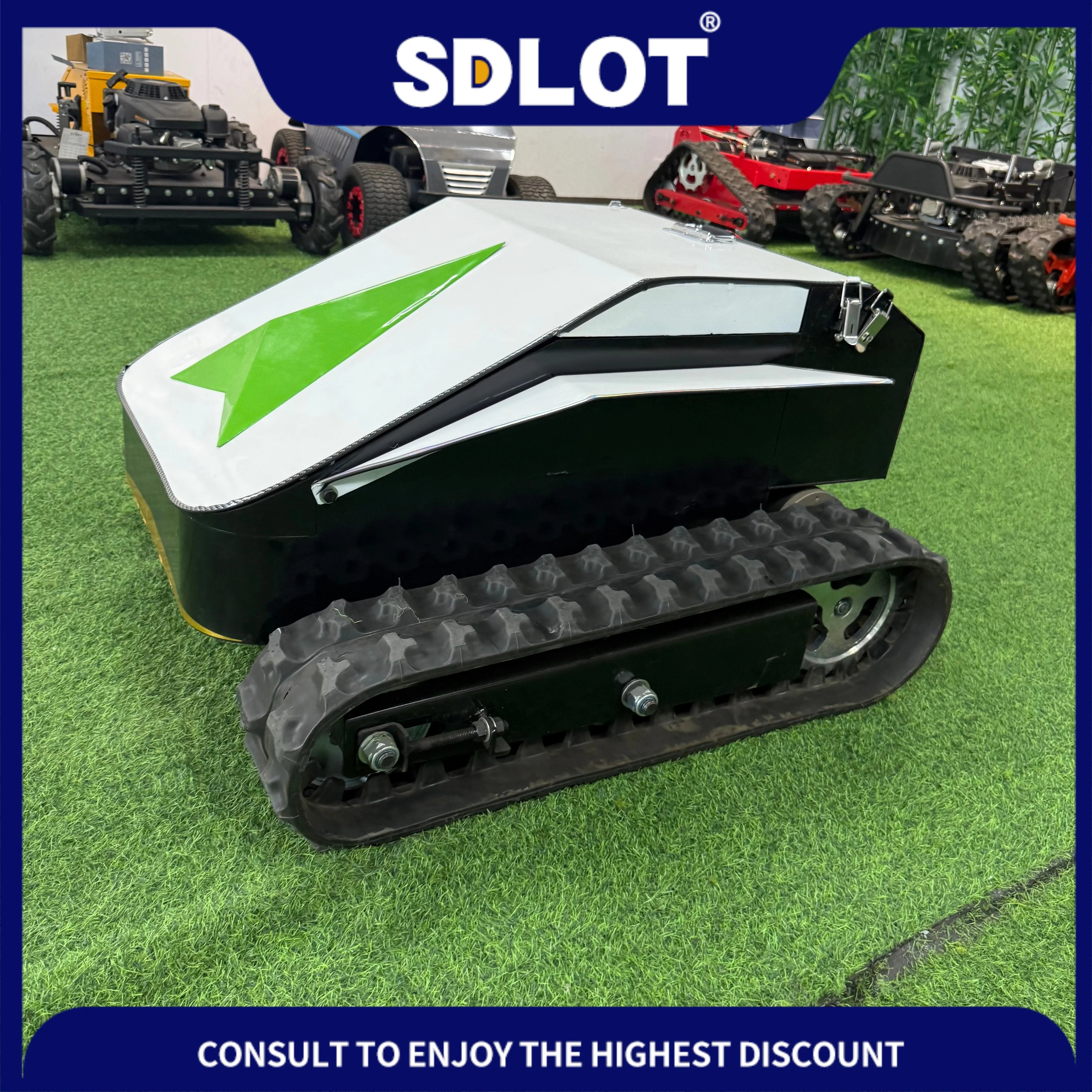 Controlled Lawn Mower Intelligent Mowing Robot for Orchards Fields Slopes Small Lithium-Ion Battery Powered Lawnmower