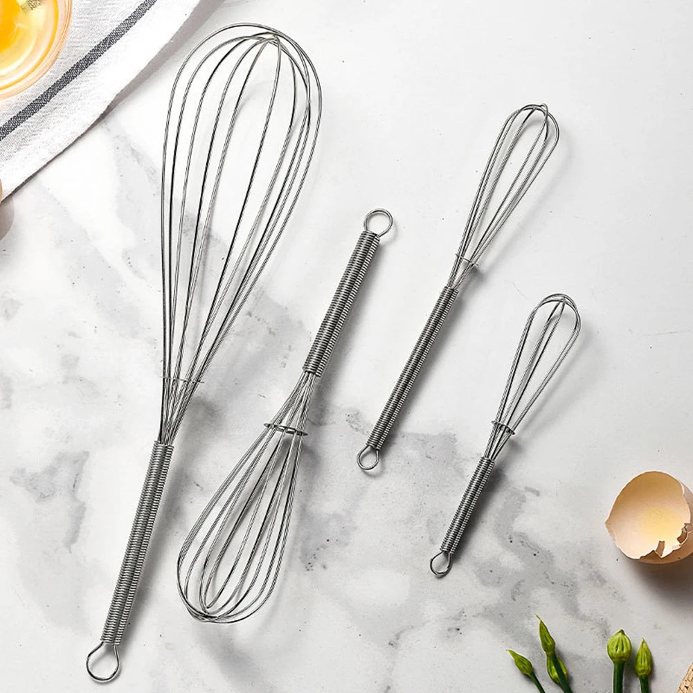 Balloon Wire Whisk Stainless Steel Hand Mixer Cream Egg Stirrer for Mixing Whisking Beating Stirring