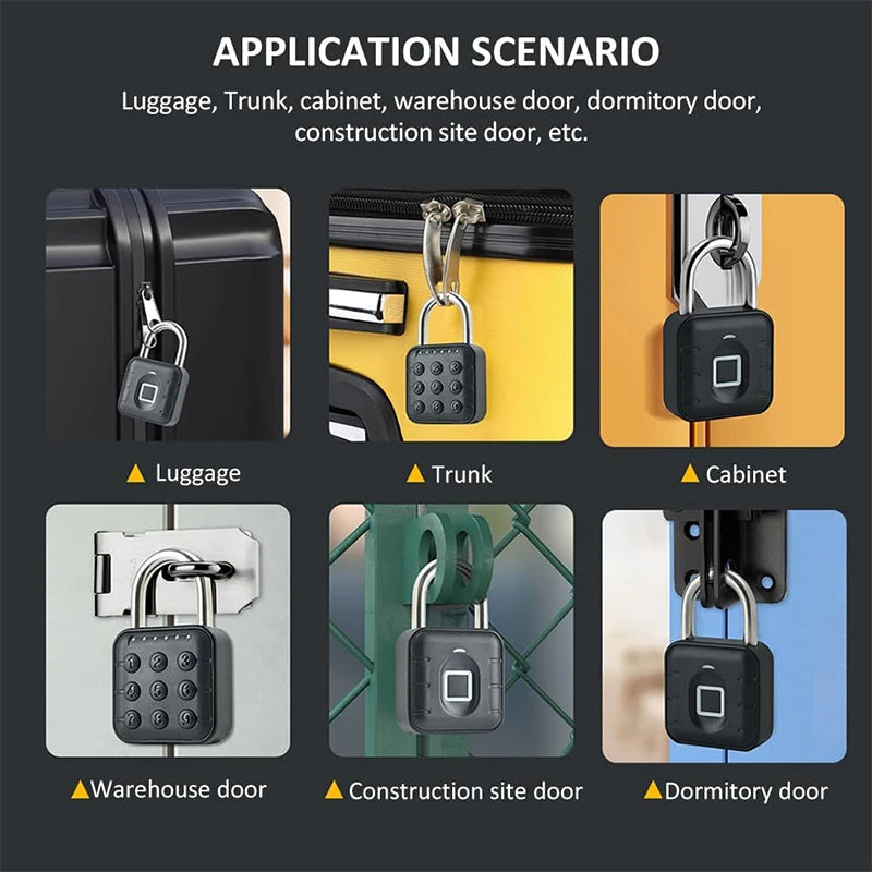 CDOK SY12 smart padlock, IP65 waterproof, suitable for school/gym lockers, suitcases, eliminating the trouble of carrying keys
