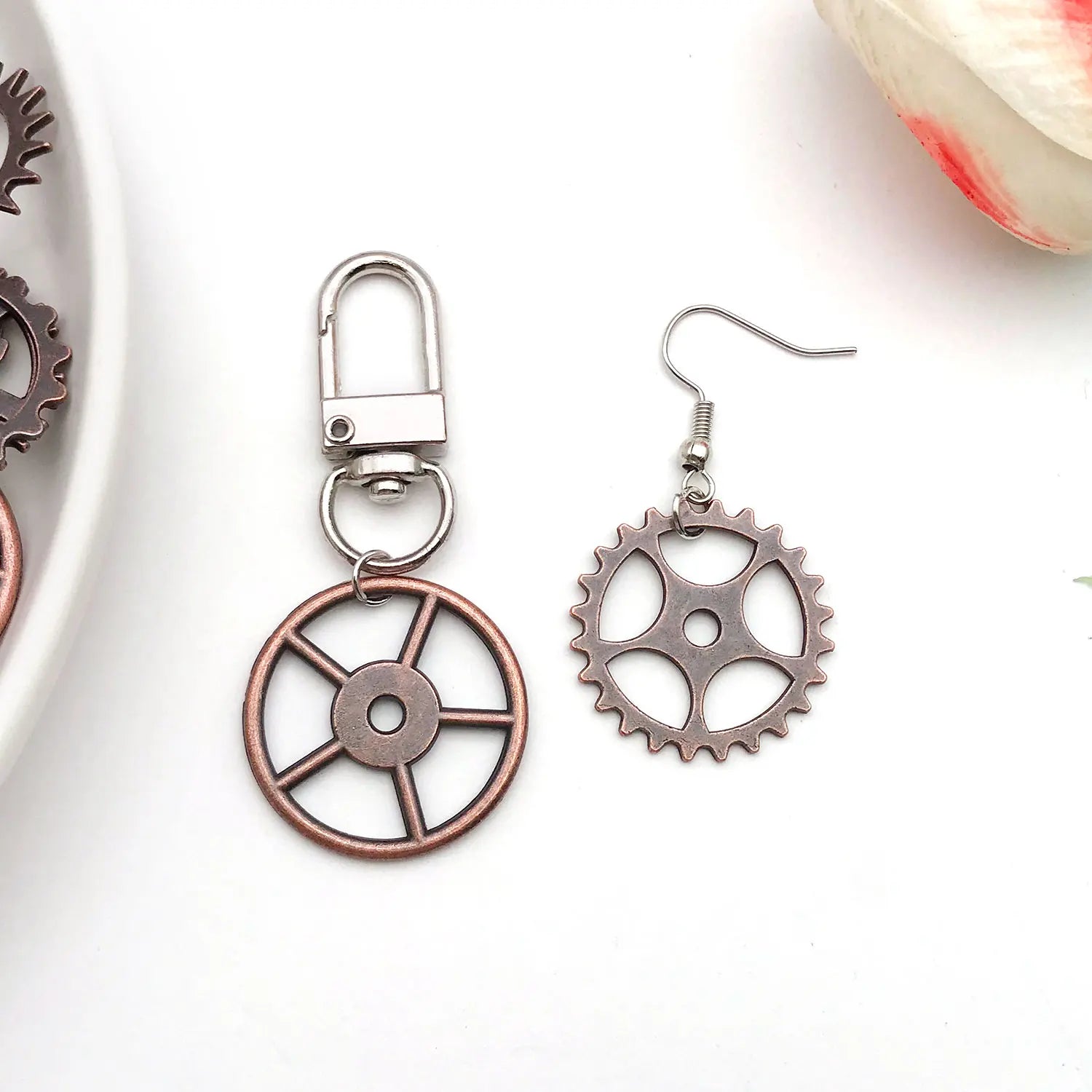 1 Bag Random Assorted Steampunk Zinc Alloy Gear DIY Pendants, Jewelry Craft Findings & Supplies.
