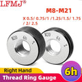 1SET(1*GO+1*NOGO) 6h Accuracy Standard Metric Fine Tooth Thread Ring Gauge  M8M9M10M11M12M13M14M15M16M17M18M19-M21 Measure Tool