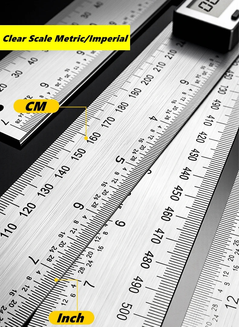 200/300/500mm Digital Angle Ruler Detector Scale Suitable for Woodworking Measurement Tools High Accuracy Mutifunction Tools