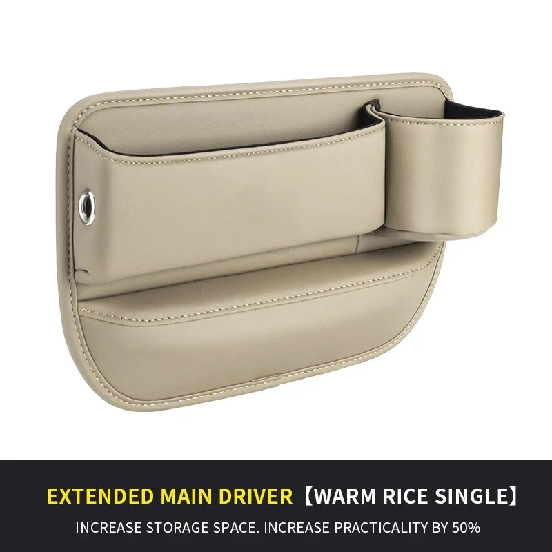 Car Seat Gap Storage Box Multifunction Car Interior Crevice Organizer Auto Seat Central Control Storage Bag With Cup Holder