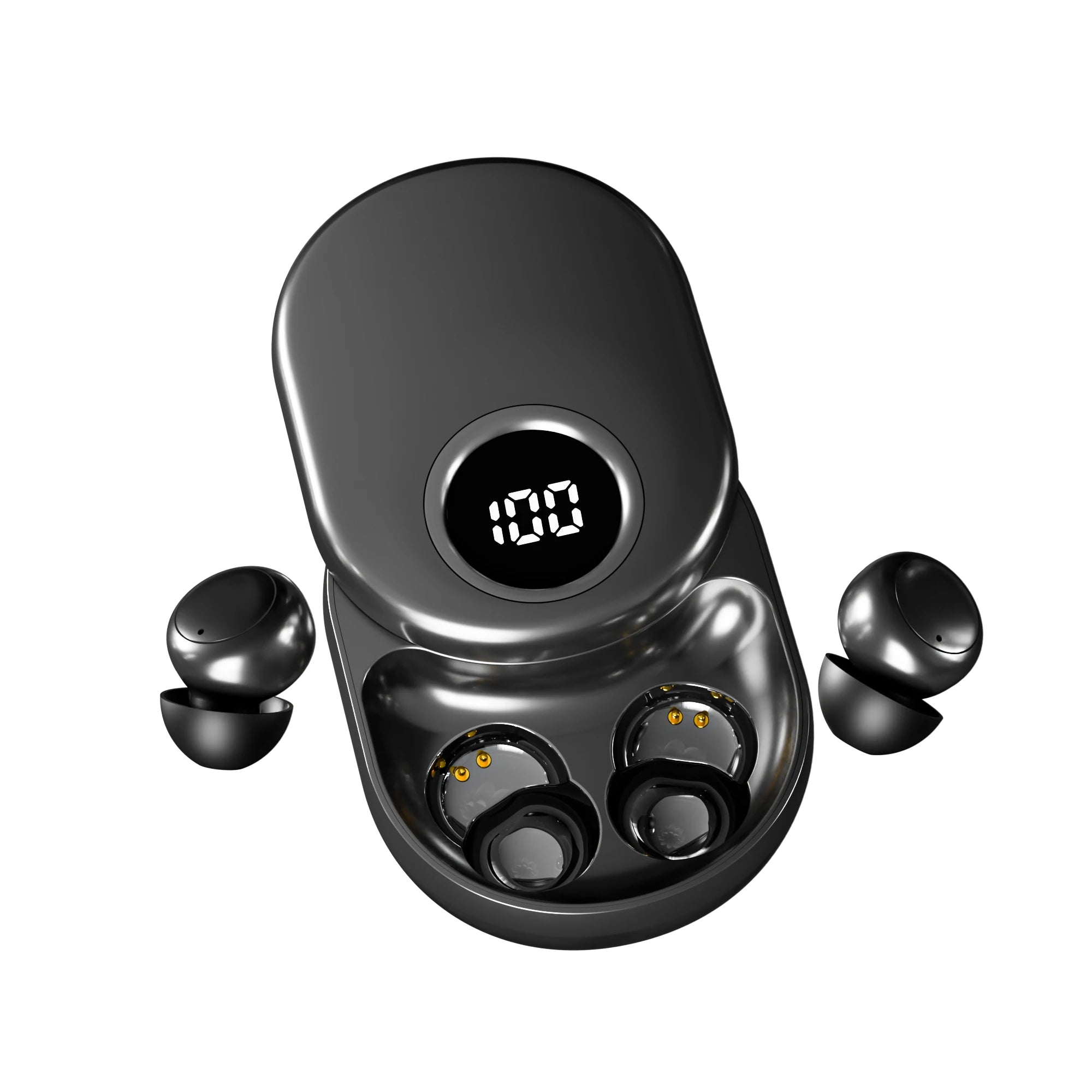 SK55 Bluetooth Wireless Earbuds Sleep Earphones, Bluetooth 6.0, Noise-Canceling Earphones.Improves Sleep Quality, Zero Pressure On The Ears When Sleeping On Your Side, Invisible Flat-head Earphones, Suitable For Travel And Si