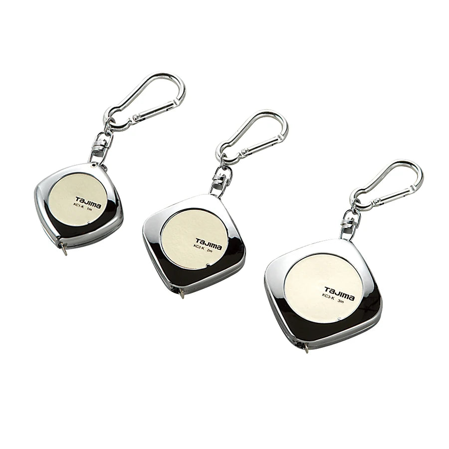 TAJIMA Mini Steel Tape 1PCS with Climbing Ring 1m/2m/3m Magnetic Tape Measure 1001 Series