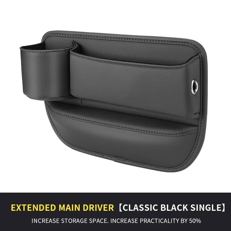 Car Seat Gap Storage Box Multifunction Car Interior Crevice Organizer Auto Seat Central Control Storage Bag With Cup Holder