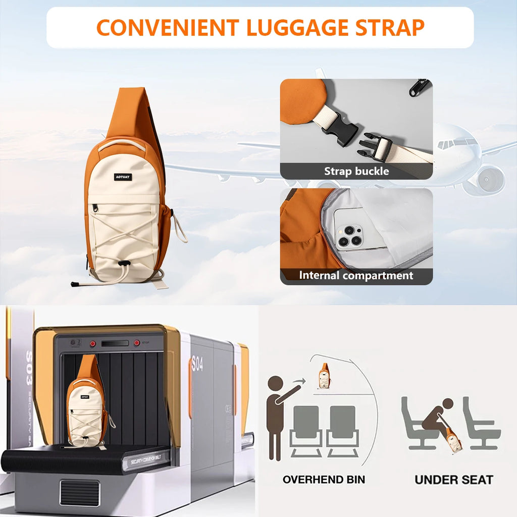 Casual Portable Shoulder Bag, Crossbody Bag, 2026 New Style Chest Bag, Ultra-Light Portable Small Tote Bag for Men and Women, Sports Trendy Bag for Hiking, Mountain Climbing, and Shopping