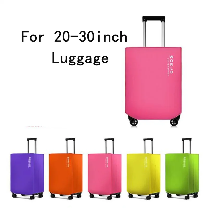 New Colorful Luggage Protector Cover Non-woven Luggage Cover Dustproof Trolley Suitcase Wear-resistant For 20/24/26/28/30inch