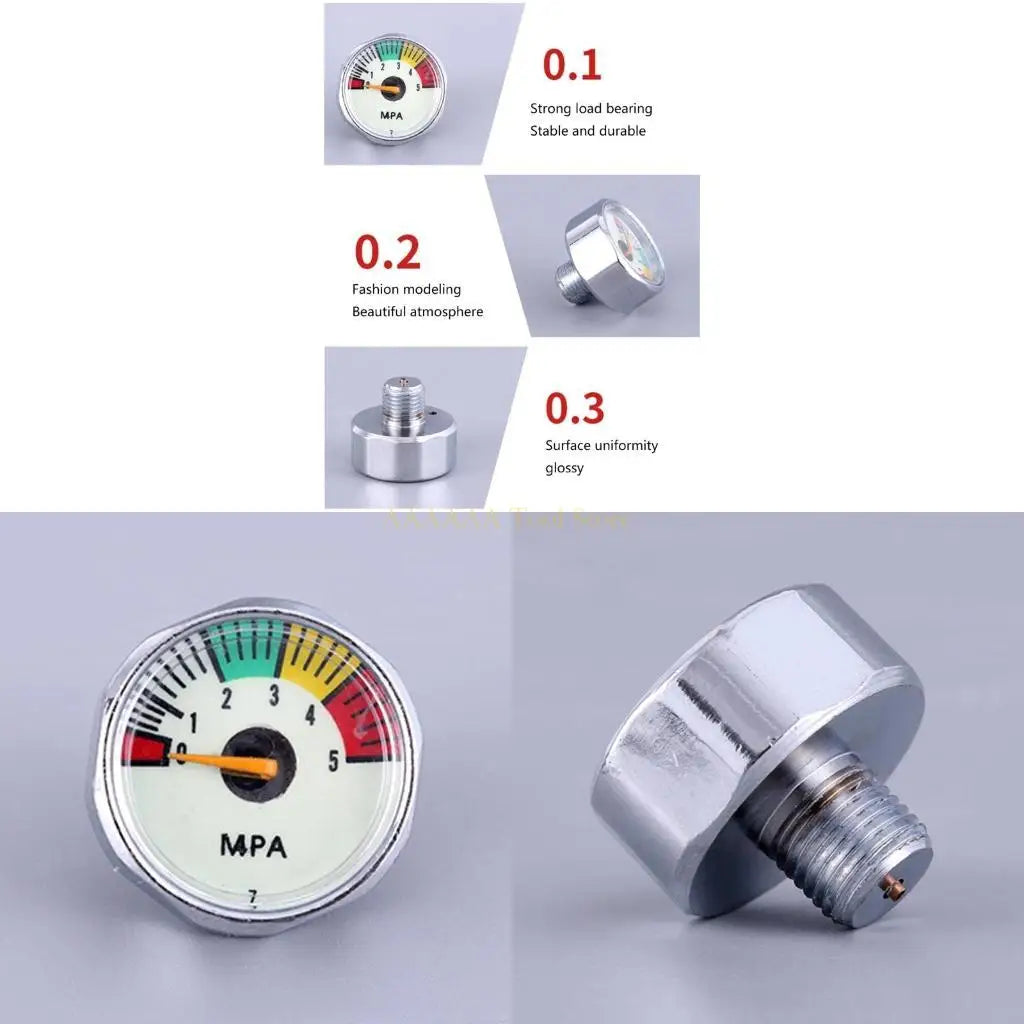 A2BE Leak Detector Gas Pressure Meter for Cylinder BBQ Gas-Grill RV-Camper-Heater 25mm-Dia Propane-Tank Gauge Level
